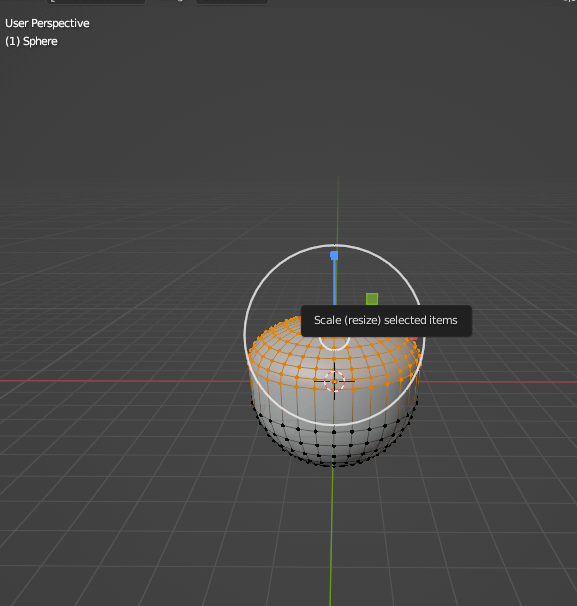 Image of selecting verticies and scaling plus translating