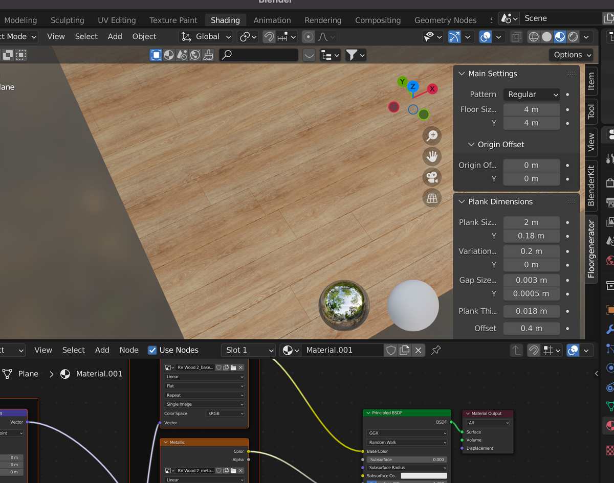 How to Get Flooring For a GLTF Model From blender to GLTF and R3F/Threejs