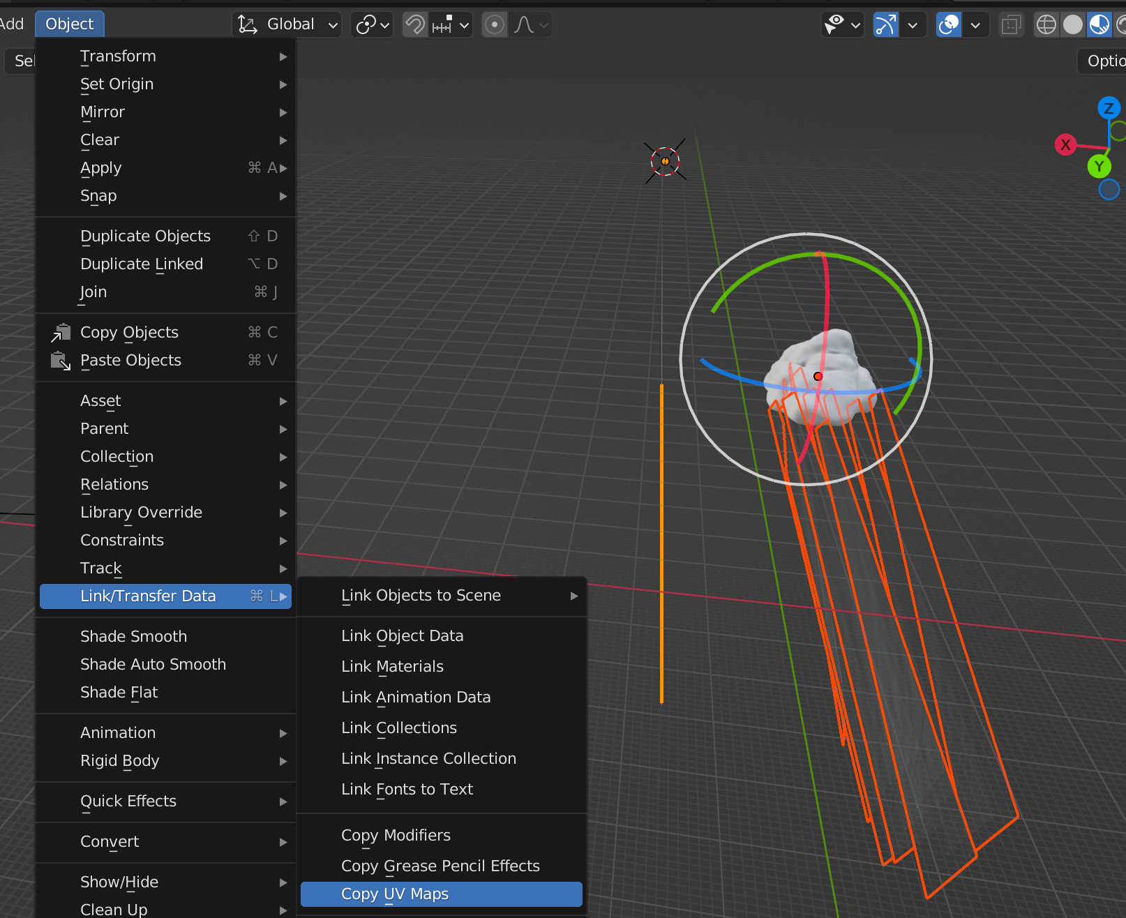 Copying uvs to generated planes