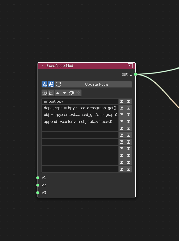 Grabbing vertex data for text out node